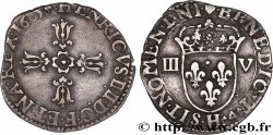 HENRY IV Huitième d écu, croix feuillue de face 1605 La Rochelle