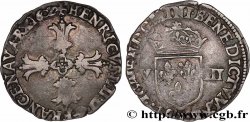 HENRY IV Huitième d écu, croix feuillue de face 1602 Bayonne