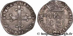 HENRI IV LE GRAND Quart d&nbsp;écu de Navarre 1604 Saint-Palais