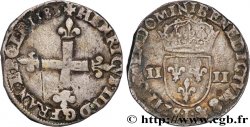 HENRY III Quart d écu, croix de face 1583 Bayonne