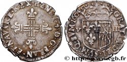 HENRY IV Huitième d écu de Navarre 1604 Saint-Palais AU/XF