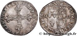 HENRY IV Quart d écu de Navarre 1597 Saint-Palais AU/AU