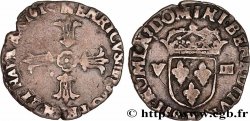 HENRY IV Huitième d écu, croix feuillue de face 1610 Bordeaux