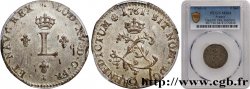 LOUIS XV DIT LE BIEN AIMÉ Double sol de billon 1761 Paris SPL64