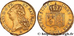 LOUIS XVI Double louis d’or dit  aux écus accolés  1786 Nantes