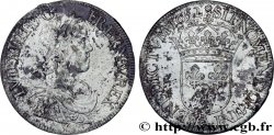 LOUIS XIV LE GRAND OU LE ROI SOLEIL Écu, portrait à la mèche longue 1652 Paris