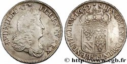 LOUIS XIV LE GRAND OU LE ROI SOLEIL Demi-écu de Flandre 1687 Lille TTB/TTB+