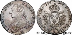 LOUIS XVI Écu aux branches d olivier 1784 Limoges SUP
