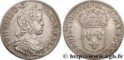LOUIS XIV  THE SUN KING  Quart d écu, portrait à la mèche courte 1644 Paris, Monnaie du Louvre AU