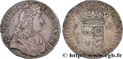 LOUIS XIV LE GRAND OU LE ROI SOLEIL Écu de Béarn, portrait à la cravate courte 1686 Pau TTB+