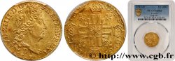 LOUIS XIV LE GRAND OU LE ROI SOLEIL Demi-louis d or au soleil 1711 Lyon SPL63