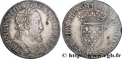 HENRI II Teston au buste lauré, 1er type, fabriqué au moulin 1554 Paris, Moulin des Étuves
