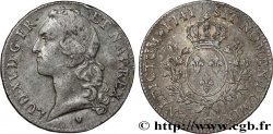 LOUIS XV  THE WELL-BELOVED  Écu aux branches d’olivier, tête ceinte d’un bandeau 1741 Tours VF