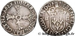 HENRI IV LE GRAND Quart d écu, croix feuillue de face 1599 Rennes