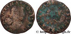 LOUIS XIII Double lorrain au buste vieilli, type 12 1639 Stenay