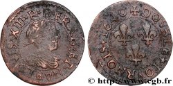 LOUIS XIII  Double tournois, 15e type de La Rochelle 1640 La Rochelle