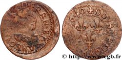 LOUIS XIII Double tournois, 15e type de La Rochelle 1640 La Rochelle XF