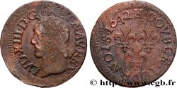 LOUIS XIII  Double tournois, type de Warin 1642 La Rochelle