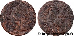 LOUIS XIII LE JUSTE Double tournois, type de Warin 1642 La Rochelle