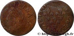 LOUIS XIII  Double tournois, type de Warin 1643 Tours