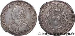 LOUIS XV &nbsp;THE WELL-BELOVED&nbsp; Dixième d’écu aux branches d’olivier, buste habillé 1733 Strasbourg