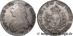 LOUIS XVI Écu aux branches d olivier 1791 Toulouse XF
