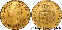 LOUIS XVI Double louis d’or aux écus accolés 1786 Nantes TTB+