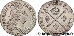 LOUIS XIV &nbsp;THE SUN KING&nbsp; 10 sols aux insignes 1707 Lyon