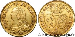 LOUIS XV &nbsp;THE WELL-BELOVED&nbsp; Louis d&nbsp;or aux écus ovales, buste habillé 1733 Paris
