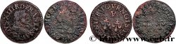 LOUIS XIII LE JUSTE Denier tournois, lot de 2 ex. n.d. Paris