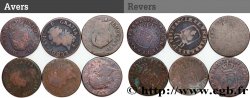 LOUIS XVI Sols dits &nbsp;à l&nbsp;écu&nbsp;, lot de 6 ex. n.d. Ateliers divers F