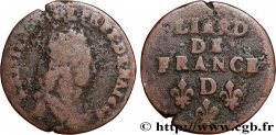 LOUIS XIV  THE SUN KING  Liard de cuivre, 2e type n.d. Vimy-en-Lyonnais (actuellement Neuville-sur-Saône)