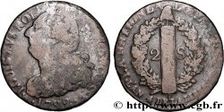 LOUIS XVI (MONARQUE CONSTITUTIONNEL)  2 sols dit &nbsp;au faisceau&nbsp;, type FRANÇOIS 1792 Paris