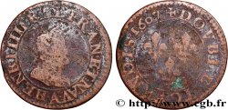 HENRI IV LE GRAND Double tournois, 2e type de Paris (légende française) 1607 Paris, Moulin des Étuves