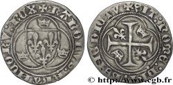 CHARLES VII LE VICTORIEUX Blanc à la couronne n.d. Poitiers