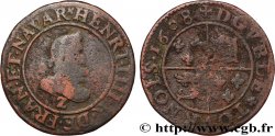 HENRI IV LE GRAND Double tournois au type du Dauphiné, frappé à Lyon au différent de Grenoble 1608 Lyon au différent de Grenoble