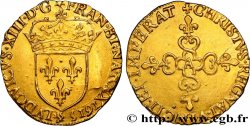 LOUIS XIII LE JUSTE Écu d or au soleil, à la croix anillée fleurdelisée 1615 Paris