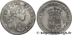 LOUIS XV DIT LE BIEN AIMÉ Dixième d&nbsp;écu dit &nbsp;de France-Navarre&nbsp; 1718 Strasbourg