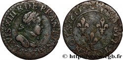 LOUIS XIII  Double tournois, type 2 1615 Amiens