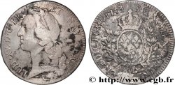 LOUIS XV DIT LE BIEN AIMÉ Écu aux branches d’olivier, tête ceinte d’un bandeau 1743 Bourges