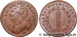 LOUIS XVI 12 deniers dit &nbsp;au faisceau&nbsp;, type FRANÇOIS 1792 Paris