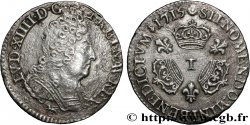 LOUIS XIV LE GRAND OU LE ROI SOLEIL Dixième d écu aux trois couronnes 1715 Nantes TTB/TTB+
