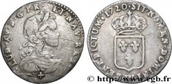 LOUIS XV DIT LE BIEN AIMÉ Douzième d écu de France  1720 Lille TTB