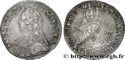 LOUIS XV DIT LE BIEN AIMÉ Écu aux branches d olivier, buste habillé 1733 Bordeaux TTB/TTB+