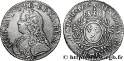 LOUIS XV DIT LE BIEN AIMÉ Écu aux branches d olivier, buste habillé 1728 Pau TTB/TTB+