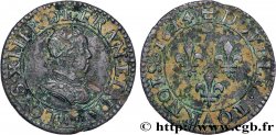 LOUIS XIII LE JUSTE Double tournois, type 1 1614 Paris, Moulin du Louvre