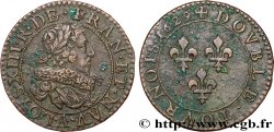 LOUIS XIII LE JUSTE Double tournois, type 6 de Paris 1629 Paris
