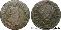 HENRY III Double tournois, 1er type de Paris 1580 Paris, Moulin des Étuves