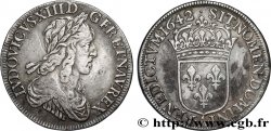 LOUIS XIII LE JUSTE Demi-écu, buste drapé et cuirassé (2e buste de Jean Warin) 1642 Paris, Monnaie du Louvre TB+