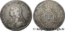 LOUIS XV  THE WELL-BELOVED  Écu aux branches d olivier, buste habillé 1726 Amiens VF/XF